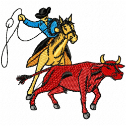 Cowboy And Hunter Embroidery Design 2 Cowboy And Hunter Embroidery Design 2